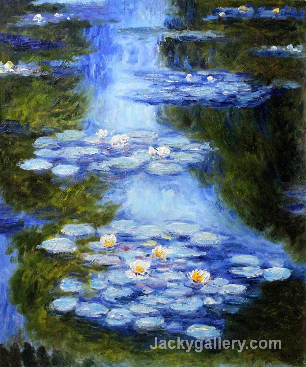 Water Lilies (blue-green) by Claude Monet paintings reproduction
